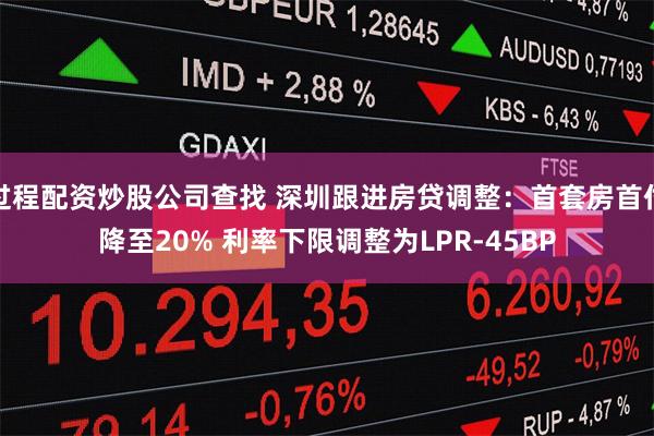 过程配资炒股公司查找 深圳跟进房贷调整：首套房首付降至20% 利率下限调整为LPR-45BP